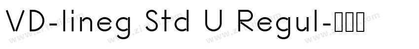 VD-lineg Std U Regul字体转换